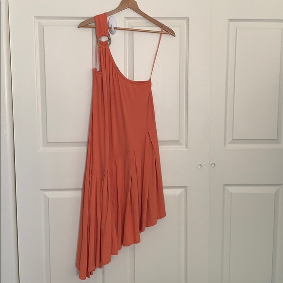 Free People One Shoulder Asymmetrical Hem Dress - Picture 2 of 5